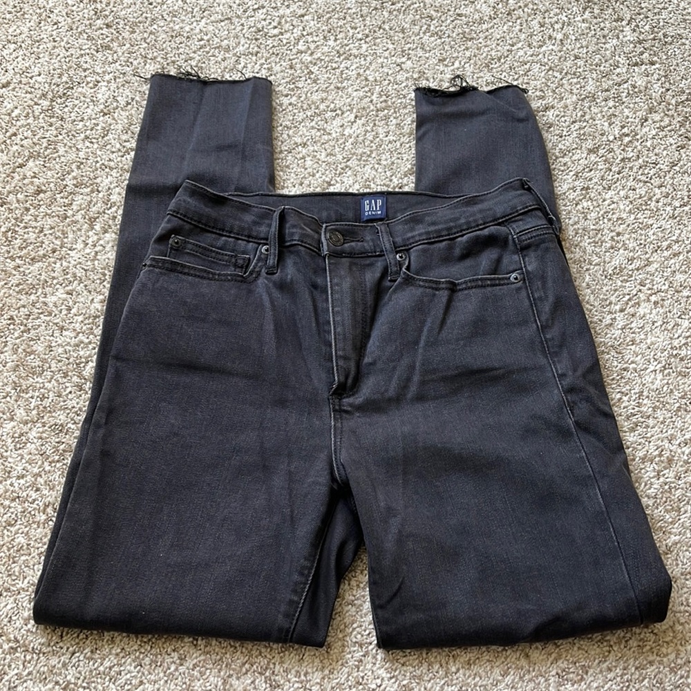 Gap Denim Faded Black True Skinny 28R